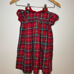 Red Plaid Dress with collar RagsLand VINTAGE